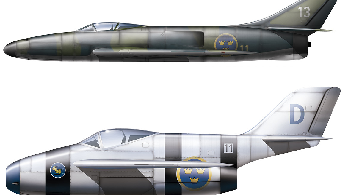 Messerschmitt P1110 and Focke Wulf II straight back