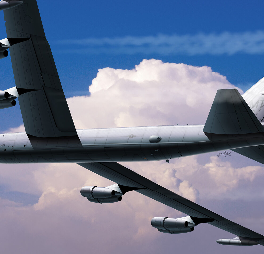 Boeing Stratofortress B52H - aviation art