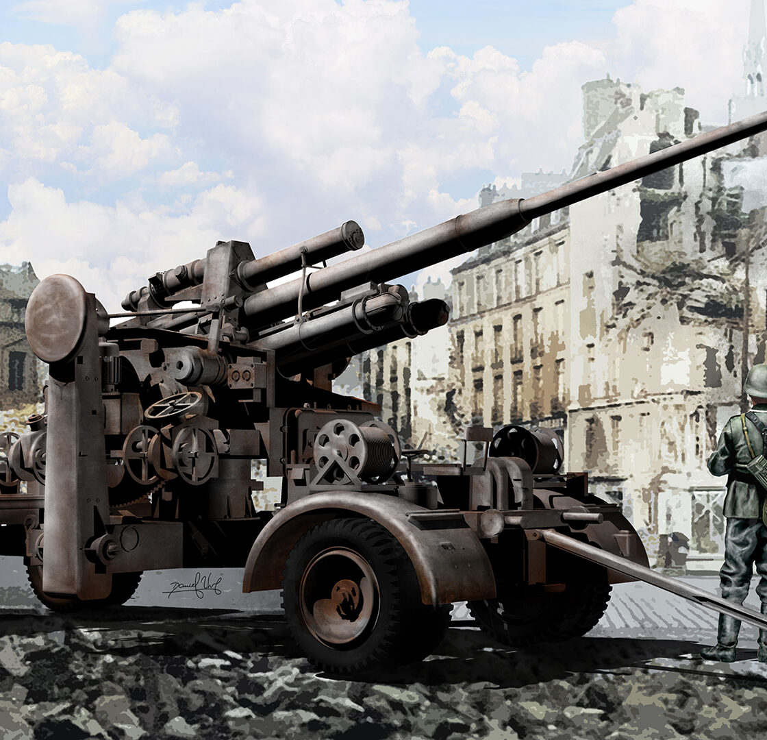 Flak - 105 - aviation art