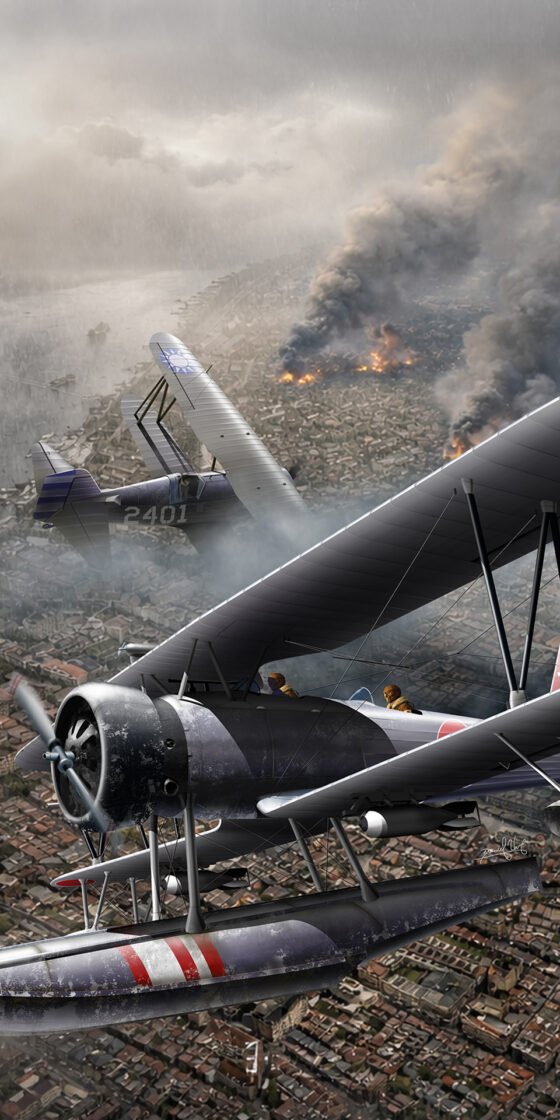 Nakajima E8N1 Type 95 VS Curtiss Hawk 3